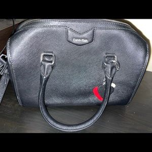 Calvin Klein Leather Speedy Satchel